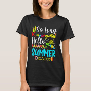Ungar så länge Kindergarten Hej Summer Girl Last D T Shirt