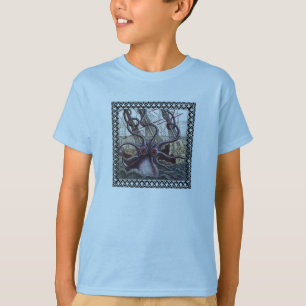 Ungar som är gigantiska från den djupa skjortan t-shirt