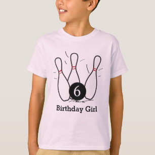 Ungar som bowlar födelsedagskjortan t shirt
