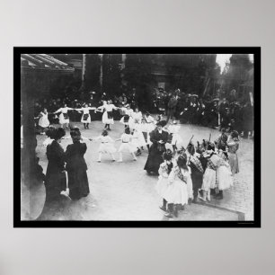 Ungar som dansar på tak av Waldorfen NYC 1919 Poster
