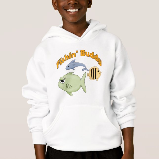 Ungar som fiskar T-skjortor, och ungar som fiskar Tee Shirt (Framsida)