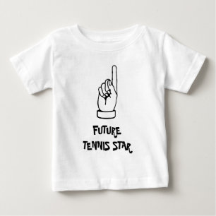 Ungar t-shirt med humoristiskt tennis-motto
