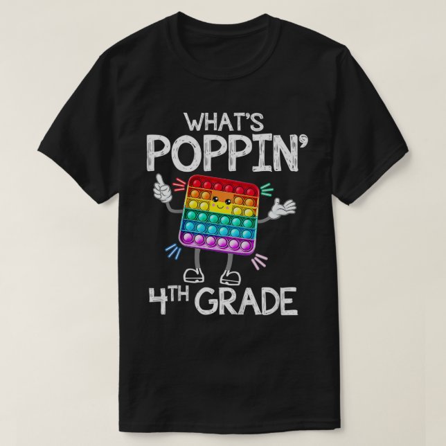 Ungar Vad är Poppin'Fjärde Trendiget i Klass T Shirt (Design framsida)