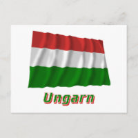 Ungarfliegende Flagge mit Namen