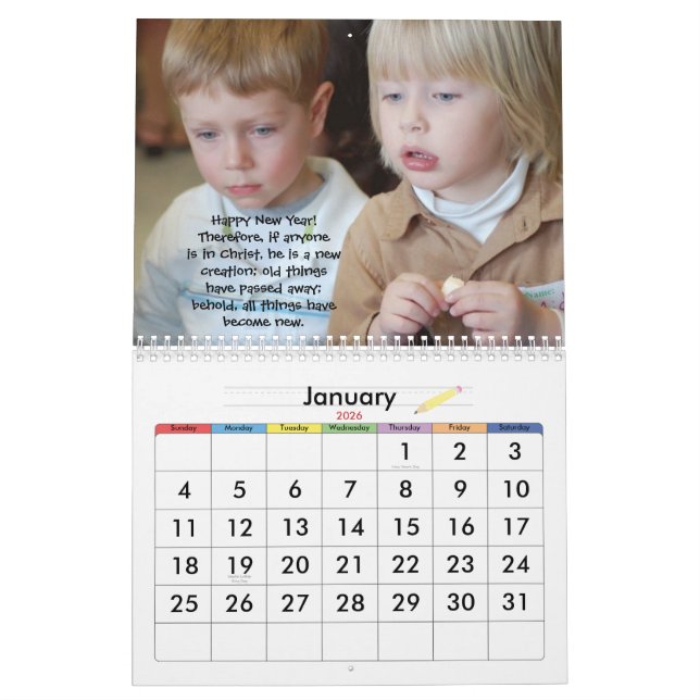 Ungarna av den första kyrkan kalender (Jan 2026)
