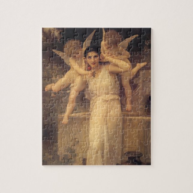 Ungdom av Bouguereau, viktorianska änglar porträtt Pussel (Vertikal)