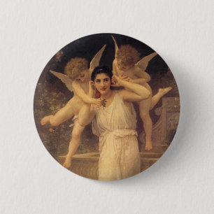 Ungdom av Bouguereau, Viktorianska Änglars Porträt Knapp