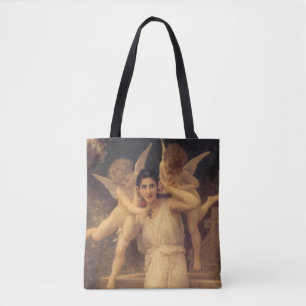 Ungdom av Bouguereau, viktorianska änglars porträt Tygkasse