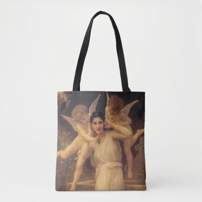 Ungdom av Bouguereau, viktorianska änglars porträt Tygkasse (Framsida)
