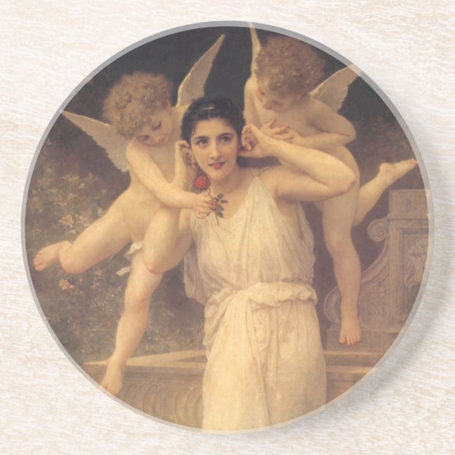 Ungdom av Bouguereau, Viktorianska änglars porträt Underlägg (Framsidan)