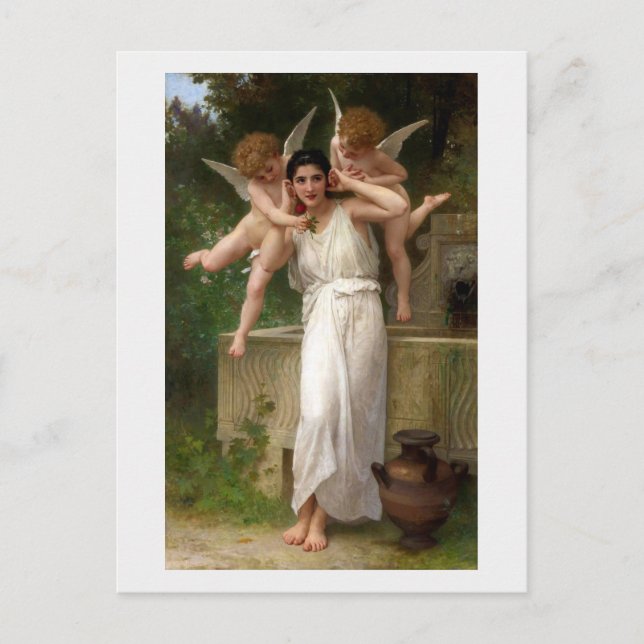 "Ungdom" av Bouguereau Vykort (Framsida)