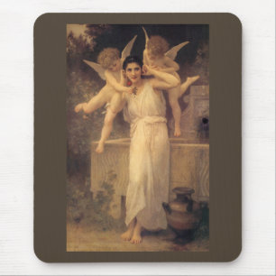 Ungdom för Bouguereau, Viktorian Änglar Porträtt Musmatta