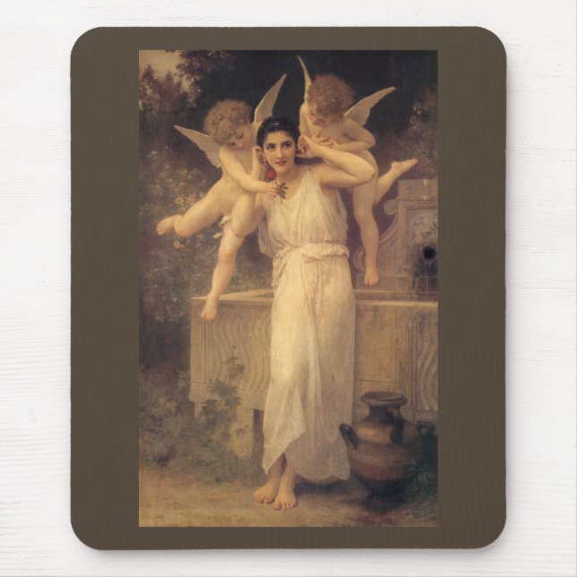 Ungdom för Bouguereau, Viktorian Änglar Porträtt Musmatta (Framsidan)