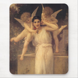 Ungdom för Bouguereau, Viktorian Änglar Porträtt Musmatta