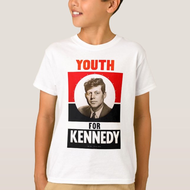 Ungdom för presidenten John F. Kennedy T-shirt (Framsida)