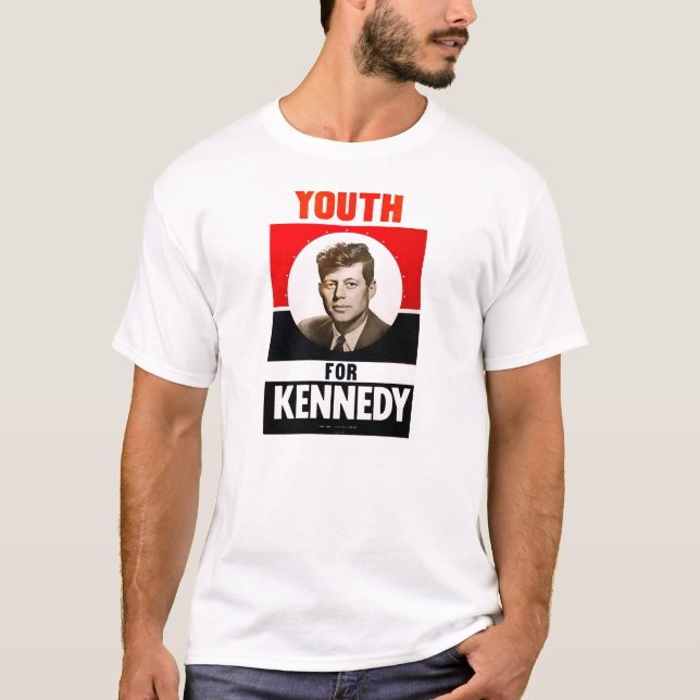 Ungdom för presidenten John F. Kennedy T-shirt (Framsida)