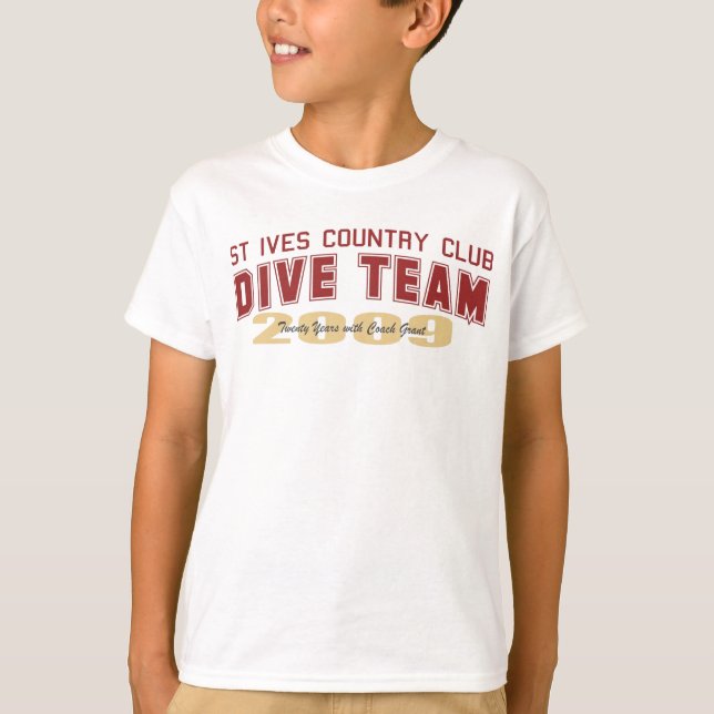 Ungdom för St Ives dyklag Tee (Framsida)