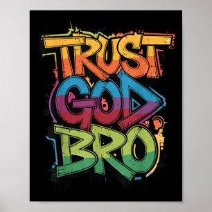 Ungdom Förtroende Gud Bror Rolig Kristen Pojke Son Poster