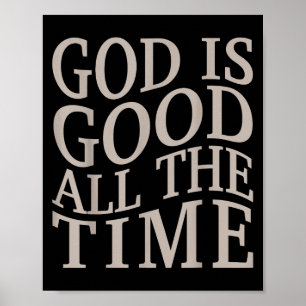 Ungdom Gud Är God Kristen Tonårsflicka Jesus Älska Poster