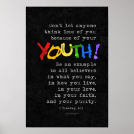 Ungdom (Scripture: 1 Timothy 4:12) Poster