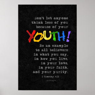 Ungdom (Scripture: 1 Timothy 4:12) Poster