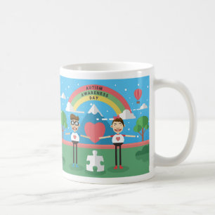 Ungdomar för autismmedvetenhet kaffemugg