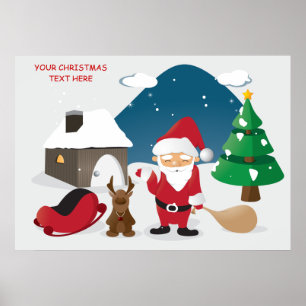Ungdomar som applåderar jul poster