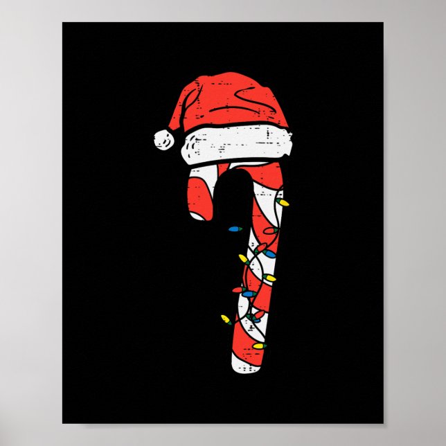 Ungdomarna vid candy cane vid julafton ungarna små poster (Framsidan)