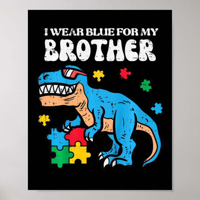 Ungdomarnas medvetandegörandeblått för min brodert poster (Framsidan)