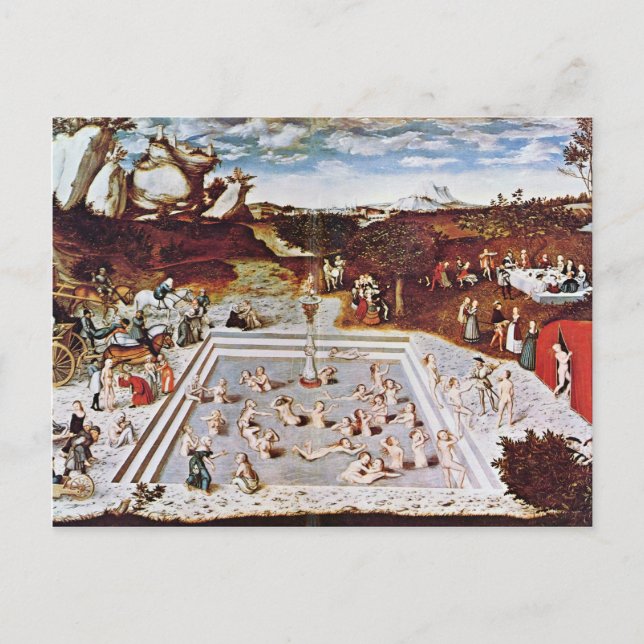 Ungdomens Fontän vid Cranach D. Ä. Lucas (Best) Vykort (Framsida)