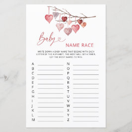 Ungdomens Valentines Baby Namn Tävling