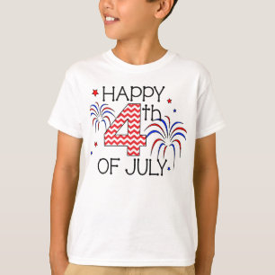 Ungdomlycklig 4th av den Juli T-tröja T Shirt