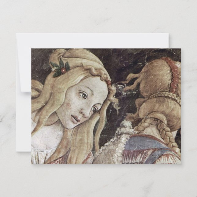 Ungdommen av Moses, specificerar vid Botticelli Inbjudningar (Framsida)