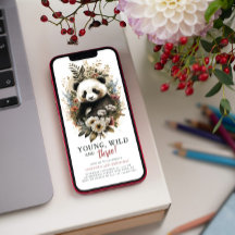 Ungdoms Vild 3:e födelsedagen Barn Cute Panda