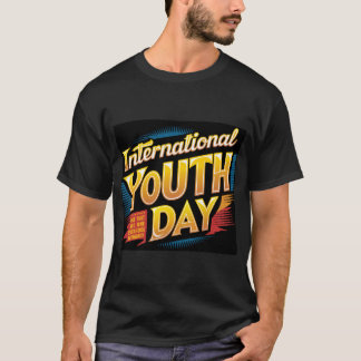 Ungdomsdag i internationell, t-shirt-design t shirt