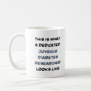 ungdomsdiabetesforskare, hängiven kaffemugg