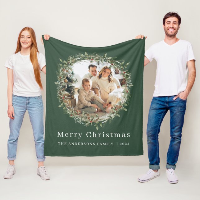 Ungdomsfamiljens fotoutandning fleecefilt (På plats)