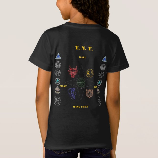 Ungdomsflickor TNT-utbildningsfartyg T Shirt (Baksida)