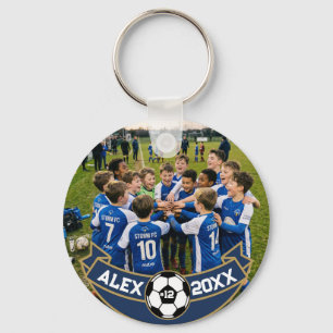 Ungdomsfotbollslag Foto Namn Minne Nyckelring