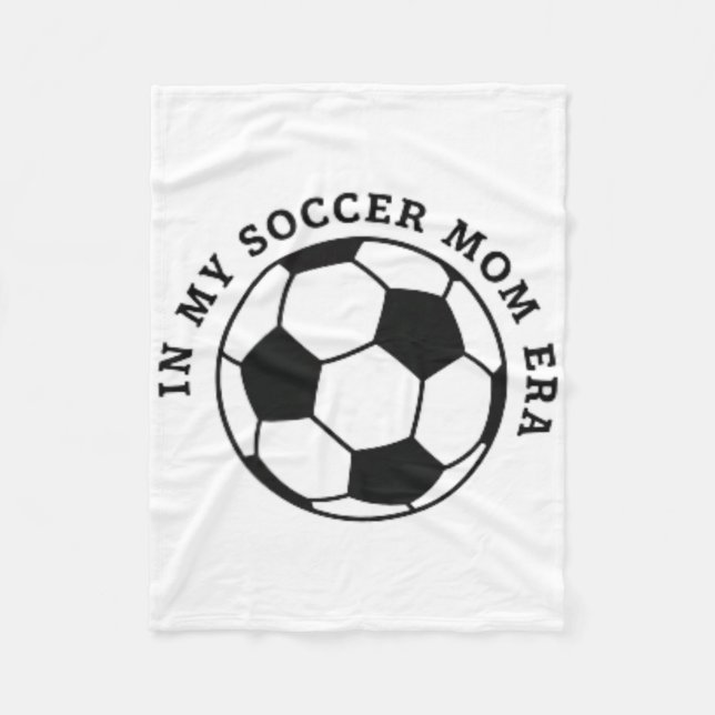 Ungdomsfotbollsmamma, lagmamma fotbollsmatchdagar  fleecefilt (Framsidan)