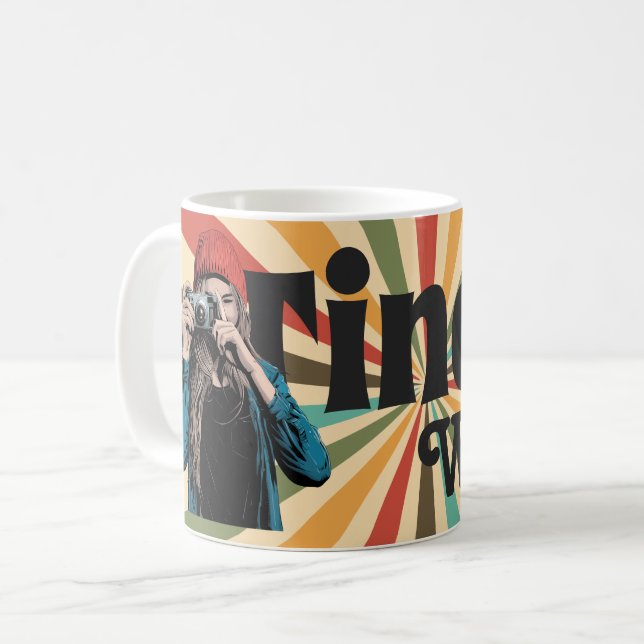 Ungdomsfotografering - världen kaffemugg (Framsida vänster)