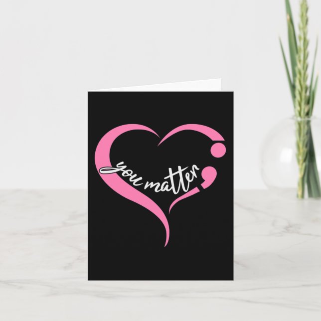 Ungdomsfrågor Semikolon Pental Health and Suicide  Kort (Framsida)