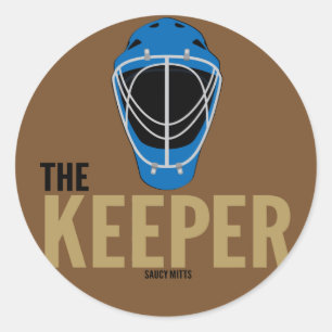 Ungdomshockey Goalie Mask Keeper Runt Klistermärke