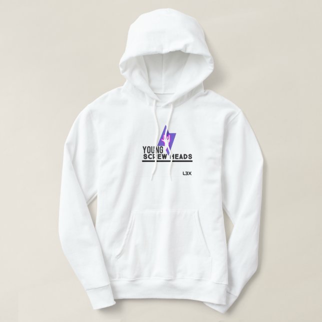 UNGDOMSHUVUD FÖR SKÄRM HOODIE (Design framsida)