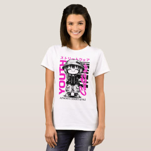 Ungdomskultur Anime Streetwear T Shirt