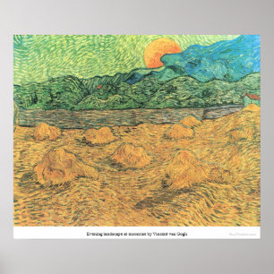 Ungdomslandskapet vid måndags av Vincent van Gogh Poster