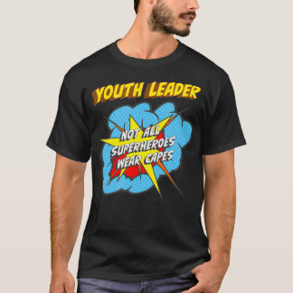 Ungdomsledaren Funny Superhjälte-jobb T Shirt