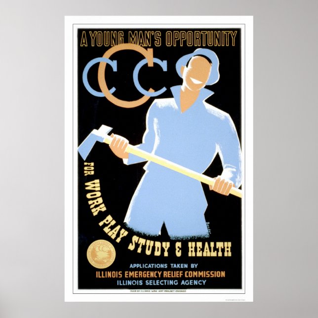 Ungdomsmöjligheter 1941 WPA Poster (Framsidan)