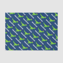 Ungdomspapper med roligt dinosaur