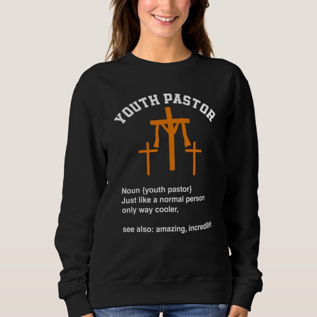 Ungdomspastor Klerus Präst Minister Pastor T Shirt (Framsida)
